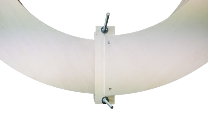 Gleiswendel zum selber bauen Spur H0 R2-R3 mit Verbinder für Märklin K-Gleise (Pappelsperrholz 8mm) – Bild 4